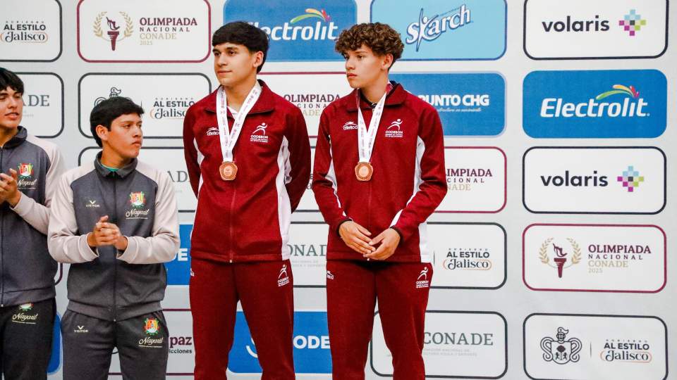 FRONTÓN DE SONORA CULMINA CON DOS BRONCES EN OLIMPIADA NACIONAL 